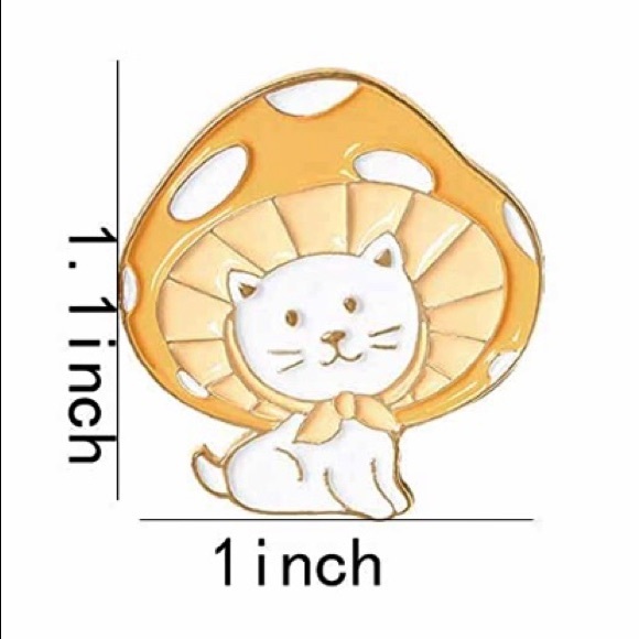 New 2 Cute Mushroom Colorful Decorative Pins - Picture 6 of 8